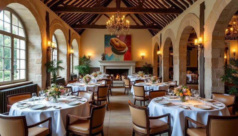découvrez le restaurant rénové du château de l'aude, qui vous plonge dans une expérience gastronomique authentique, mettant à l'honneur les riches saveurs locales. une invitation à savourer une cuisine raffinée dans un cadre historique.